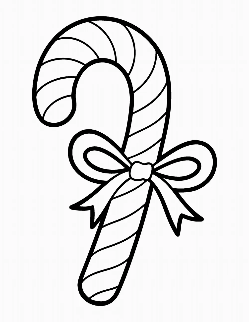 Big Candy Cane coloring page