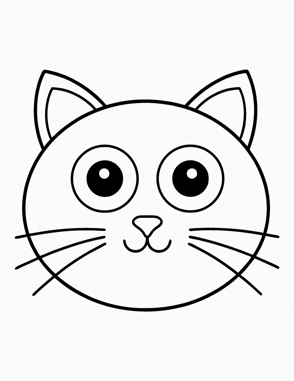 Cat Face coloring page