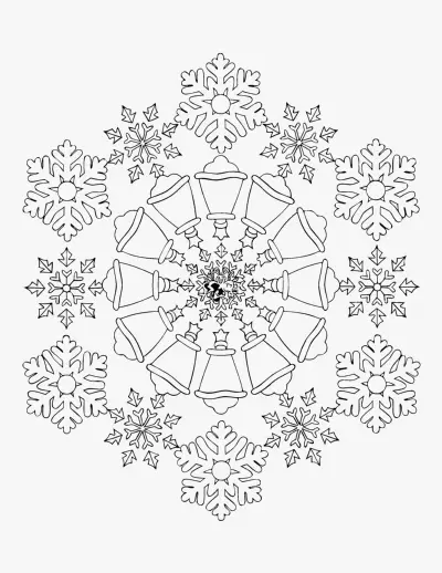 Christmas Mandala coloring page
