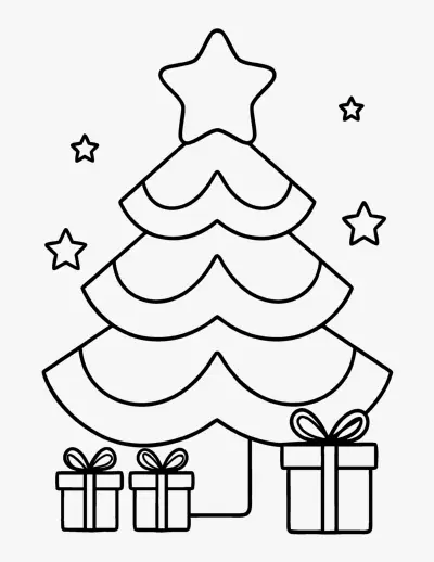 Christmas Tree coloring page