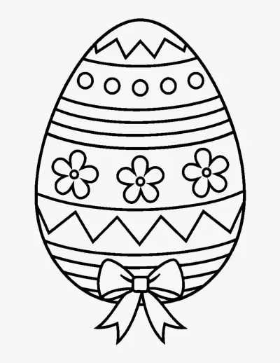 Decorated Easter Egg coloring page