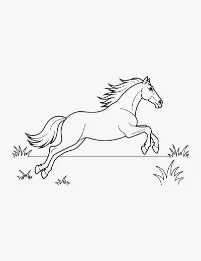 Galloping Horse coloring page