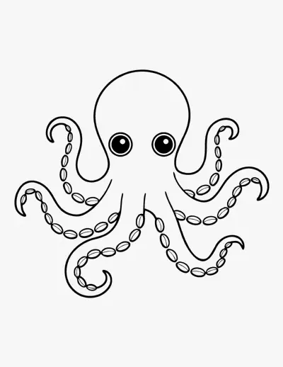 Octopus coloring page