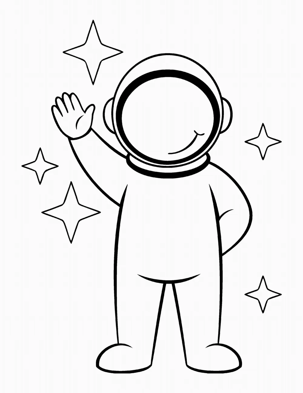 Astronaut coloring page