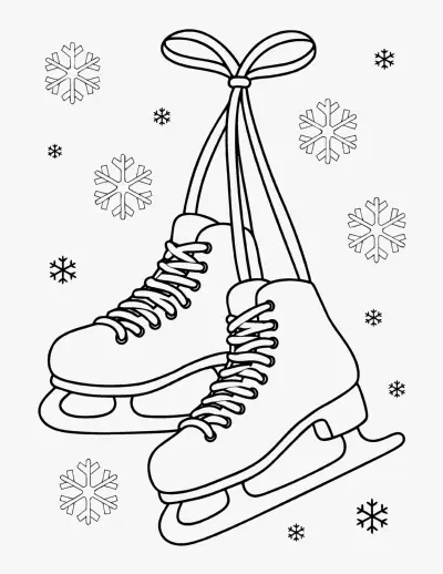 Ice Skates coloring page