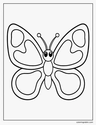 Big Butterfly coloring page