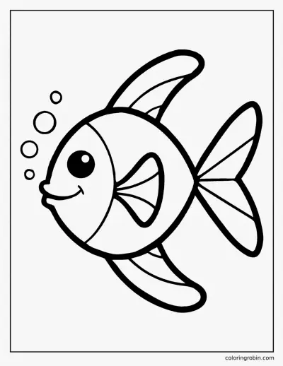 Friendly Fish coloring page