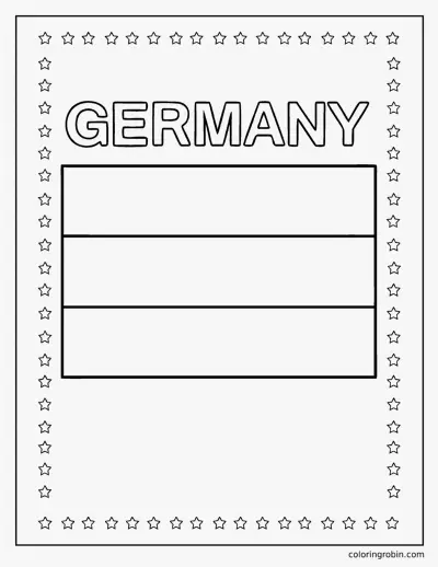 Flag coloring page
