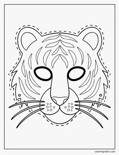 Tiger Mask coloring page